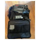 RCA CAMCORDER, VHS, IN CASE WITH POWER