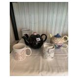 ELMO MUG, BRITTANY SPANIEL MUG, DEPT 56 TEA POT