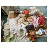 SLEEPY EYE DOLL, CABBAGE PATCH DOLL, ETC.