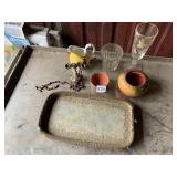 DRESSER TRAY, CANDLE HOLDER, SCHWARTZBURG CREAMER