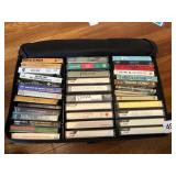 DOUBLE SIDED CASSETTE STORAGE FILLED WITH