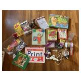 WHITE CRATE OF CHILDRENï¿½S BOOKS ART SUPPLIES