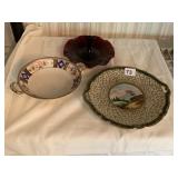 NORITAKE AND NIPPON DECORATIVE SERVING PIECES AND