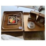 FRED PRESS FRUIT TRIVET, DEMITASSE CUP/LINER