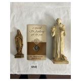 HUMMELS/GOEBEL ST FRANCIS STATUE, MARY STATUE AND