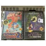 SEGA GENESIS SONIC THE HEDGEHOG 2 AND MICKEY