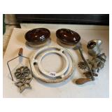 FLORAL RING, GRINDER W/ ATTACHMENTS