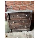 VICTORIAN 3 DRAWER DRESSER W/ MARBLE TOP