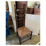 RUSH SEAT HIGH LADDER BACK CHAIR