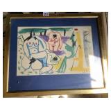 PICASSO LITHOGRAPH FROM SERIES 347 COLORED