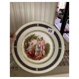 12 DECORATIVE PLATES, MADE IN CZECHOSLOVAKIA