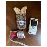 CAMERA SAMSUNG SLIDE PHONE CASIO EXILIM PINK WITH