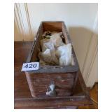 SEWING DRAWER WITH BUTTONS AND SUPPLIES DRAWER