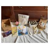 SWITCH PLATE COVER W/ CLOWN MOTIF, QUILTED