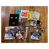 GROUP OF VARIOUS MAGAZINES AND BOOKS STICKER ETC.