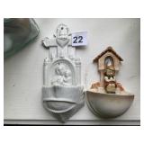 HUMMEL AND OTHER HOLY WATER FOUNTAINS
