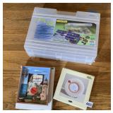 BEAD AND FLOSS CASE PICTURE FRAME, ETC.