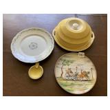 ITALY HAND PAINTED PLATE, GERMANY SERVING PLATE