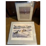 WAYNE ROMANS SIGNED AND NUMBERED GOOSE PRINT,