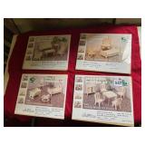 4 DOLL HOUSE FURNITURE KITS