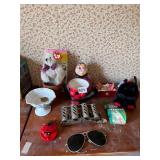 LADYBUG PLANTER, COIN COUNTER, TAPE, ETC.