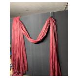 DRAPERY TIE BACKS 6 PC. OR MORE AND BURGUNDY