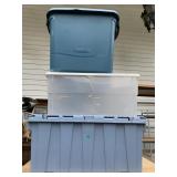 STORAGE TOTES WITH LIDS