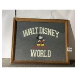 FRAMED EMBROIDERED MATERIAL WITH WALT DISNEY