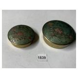 SOLID BRASS ENAMELED DRESSER BOXES MADE IN INDIA