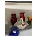 VASES, FLOWER BASKET