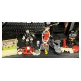 TRANSFORMER FIGURE, CAST FLASHLIGHT ETC.