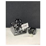 MURANO GLASSWARE INK WELL/PERFUME BOTTLE,