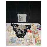 VINTAGE HANKIES, EMBROIDERED