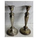 STERLING WEIGHTED BASE CANDLE STICKS