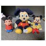 VELVET MICKEY MOUSE FIGURE MADE IN JAPAN, BLOW