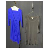 BLUE AND BLACK DRESS AND SHIRT