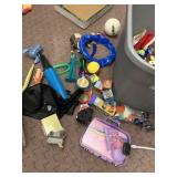 TOTE OF TOYS, RECORDER, PANDA