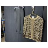 BEADED EVENING WEAR BRILLIANTE SZ. 1X JACKET AND