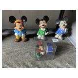 NEW MICKEY MOUSE SALT AND PEPPER, CHALK HAND