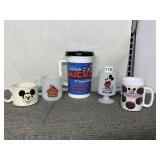 MICKEY MOUSE PEDESTAL MILK GLASS MUG, DISNEY