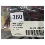 NEW RUG EMERALD 20" X 37" - GINGHAM FRUIT DESIGN