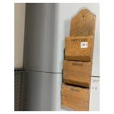 OAK 3 COMPARTMENT LETTER HOLDER 21" L X 5.25" W