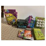SCRABBLE SLAM, FLASH CARDS, CANDY LAND, TABLE