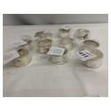 SILVER PLATE NAPKIN RINGS 10+