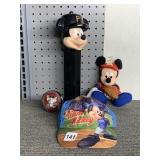 MICKEY MOUSE 12" PEX DISPENSER, MICKEY BASEBALL