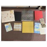 SCRAPBOOK ALBUM WITH COLORED PAPER, SCRAPBOOK