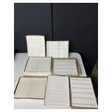 SELF-PRINTED BOXES OF PIANO MUSIC WRITING SHEETS,