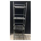 FOLDING SHELVING UNIT GRAY 44" H X 13" W X 11" D