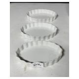 3 SMALL BAKING DISHES