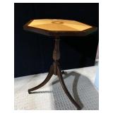 TILT TOP TABLE W/ INLAY - 3 LEG REPRODUCTION OF